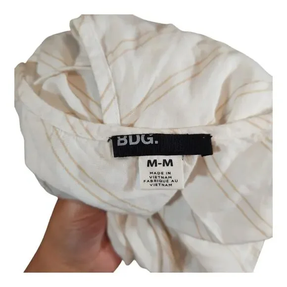 BDG Urban Outfitters Charlotte Yarn Dyed Striped Slip Dress Women's M - Picture 8 of 8